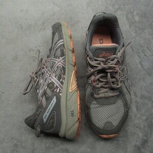 ASICS Women Shoes 8.5 Gray Peach Trail Running GEL Venture 6 Lightweight Active